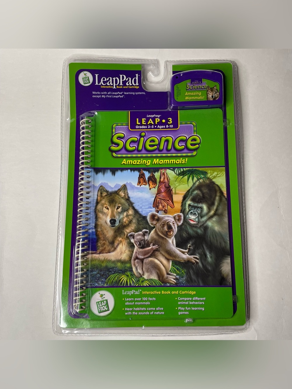 VTG New LeapFrog Science Amazing Mammals! Cartridge Leap 3, Grade 3-5, Ages 8-10